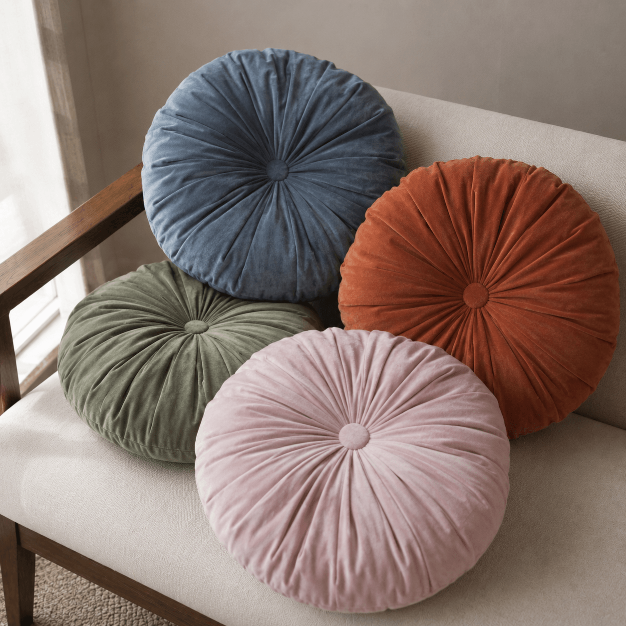 Round Cushion textile product
